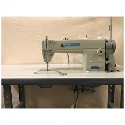 Consew 7360RH Straight Stitch Industrial Sewing Machine - Table/Motor/Stand Set